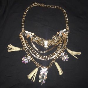 Cute jewel 💎 Necklace with gold plated chains